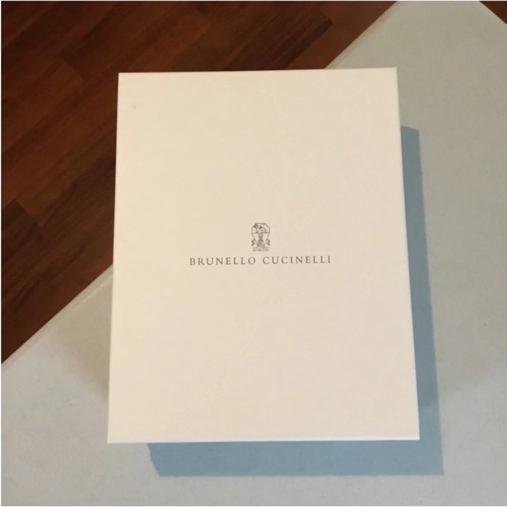 BRUNELLO CUCINELLI EMPTY BOX WITH ONE NEW DUST BAG LABELS ATTACH ON ONE SIDE